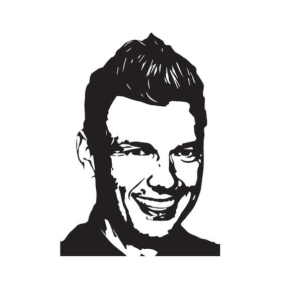Nick Carter, SVG File, Backstreet Boys, BSB, SVG, Stencil, Vinyl