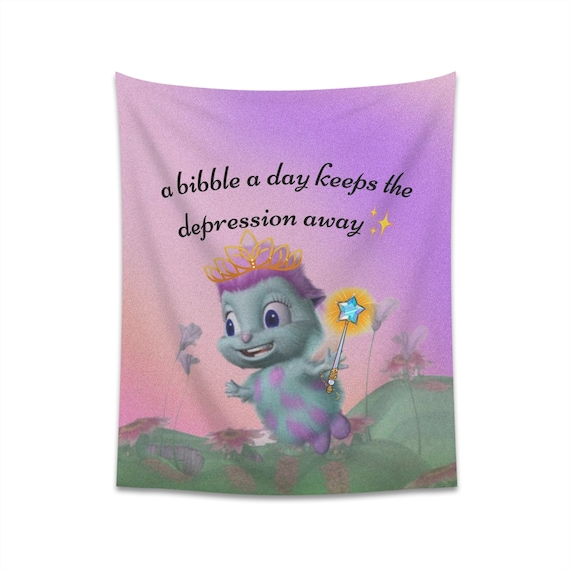 BIBBLE Barbie Movie Tapestry a Bibble a Day Keeps the Depression Away Etsy
