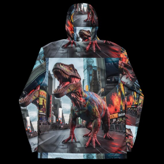 Dinosaur Windbreaker Etsy UK
