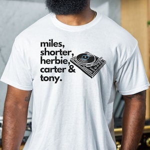 Second Quintet tshirt, vinyl records, jazz shirt, miles davis quintet, wayne shorter, herbie hancock, ron carter, tony williams, jazz tshirt