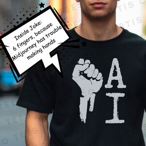 AI Tshirt, Artificial Intelligence shirt, Funny AI Shirt, Prompt Engineer Shirt, Midjourney tShirt, AI Gift, Software Engineer shirt