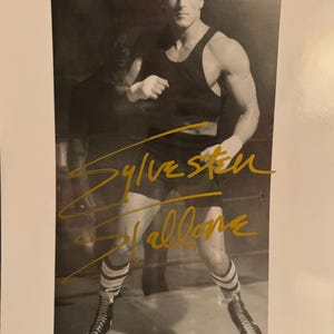 Sylvester Stallone Original Autographed &quot;Rocky&quot; 8x10 Photo (COA)