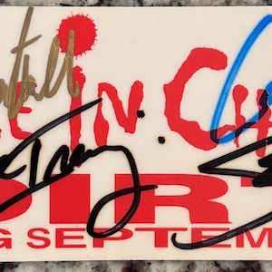 Adesivo promozionale "DIRT" autografato da Alice In Chains (COA)