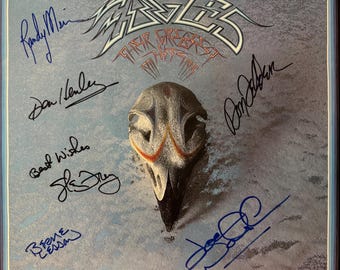 The Eagles Full Band Signed Autographed 8x12 Inch Photo + COA
