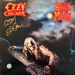 Ozzy Osbourne Original signierte LP “Bark At The Moon”