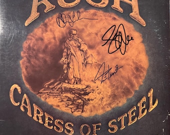 Rush Original Autographed “caress of Steel” LP Cover (COA) - Etsy