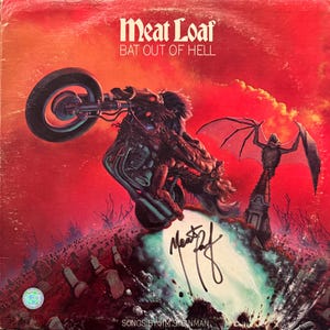 Meatloaf Original Autographed “Bat Out Of Hell” LP Cover (COA)