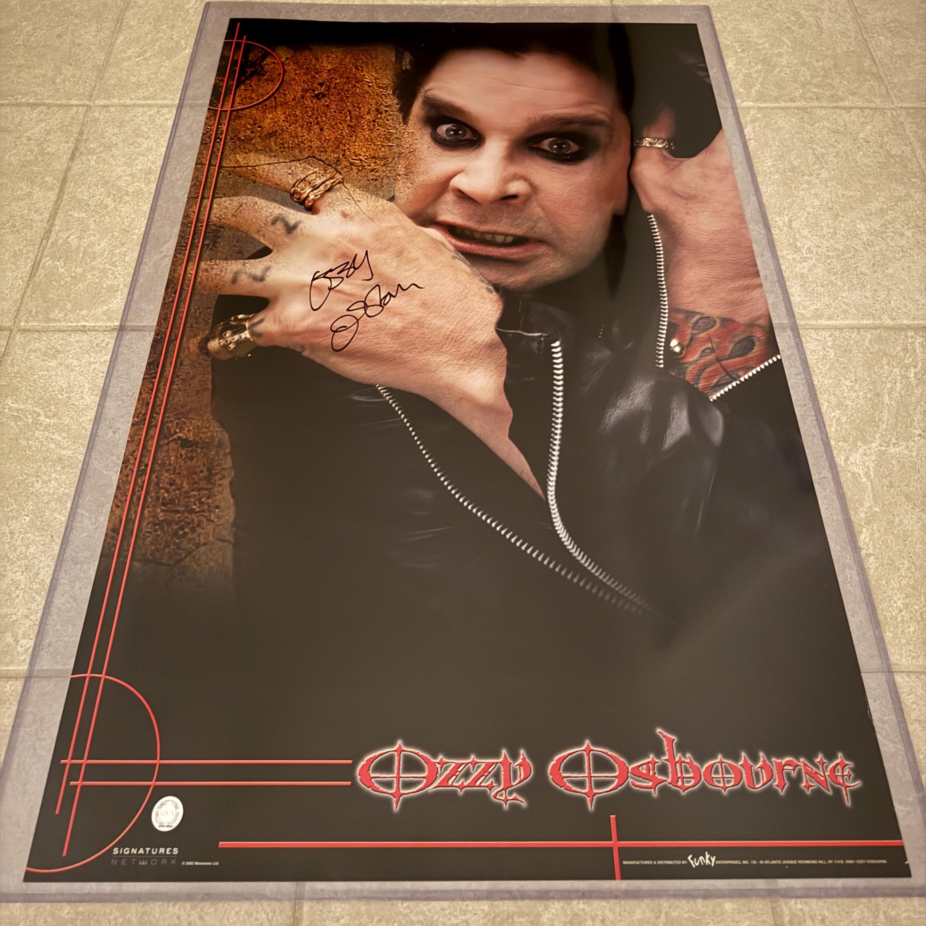 Signed ozzy osbourne memorabilia - Etsy 日本