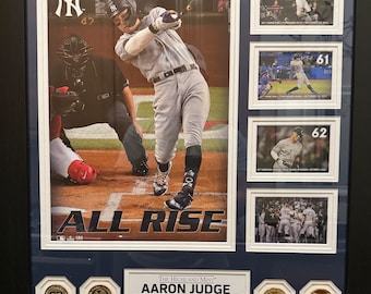 Aaron Judge, édition limitée 62e home run, album photo collage état neuf