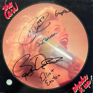 The Cars Original Autographed “Shake It Up” LP Cover (COA)