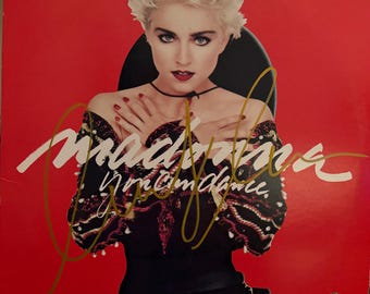 Pochette originale de l'album "You Can Dance" dédicacée de Madonna (COA)