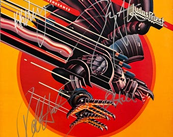 Judas Priest Signed Photo X5 – Rob Halford, Glenn Tipton, K.K.