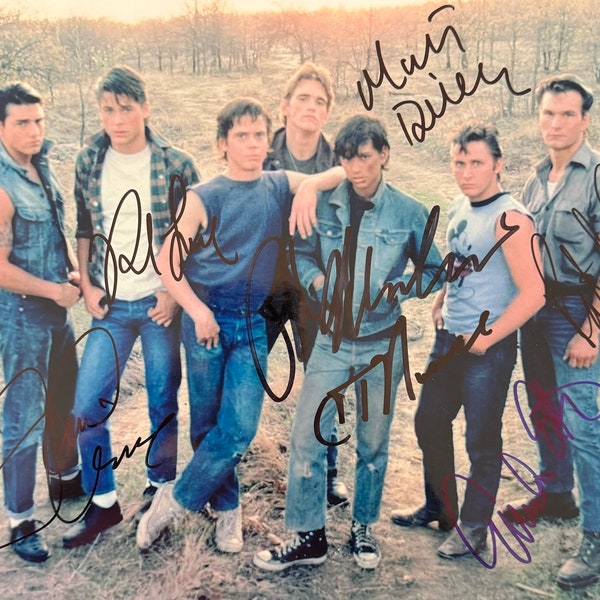 The Outsiders Cast Autographed Photo (COA)