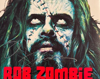 Appartement promotionnel original « Past, Present & Future » dédicacé par Rob Zombie (COA)