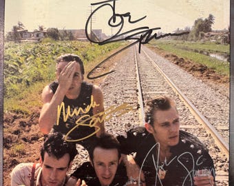 Pochette du LP « Combat Rock » dédicacée originale de The Clash (COA)