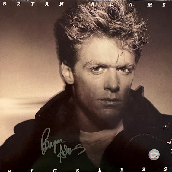 Bryan Adams Reckless サイン入り Bryan Adams Original Autographed “reckless” LP Cover (COA) - Etsy