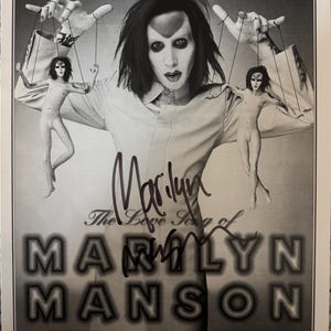Marilyn Manson Original Autographed 8x10 Photo (COA)