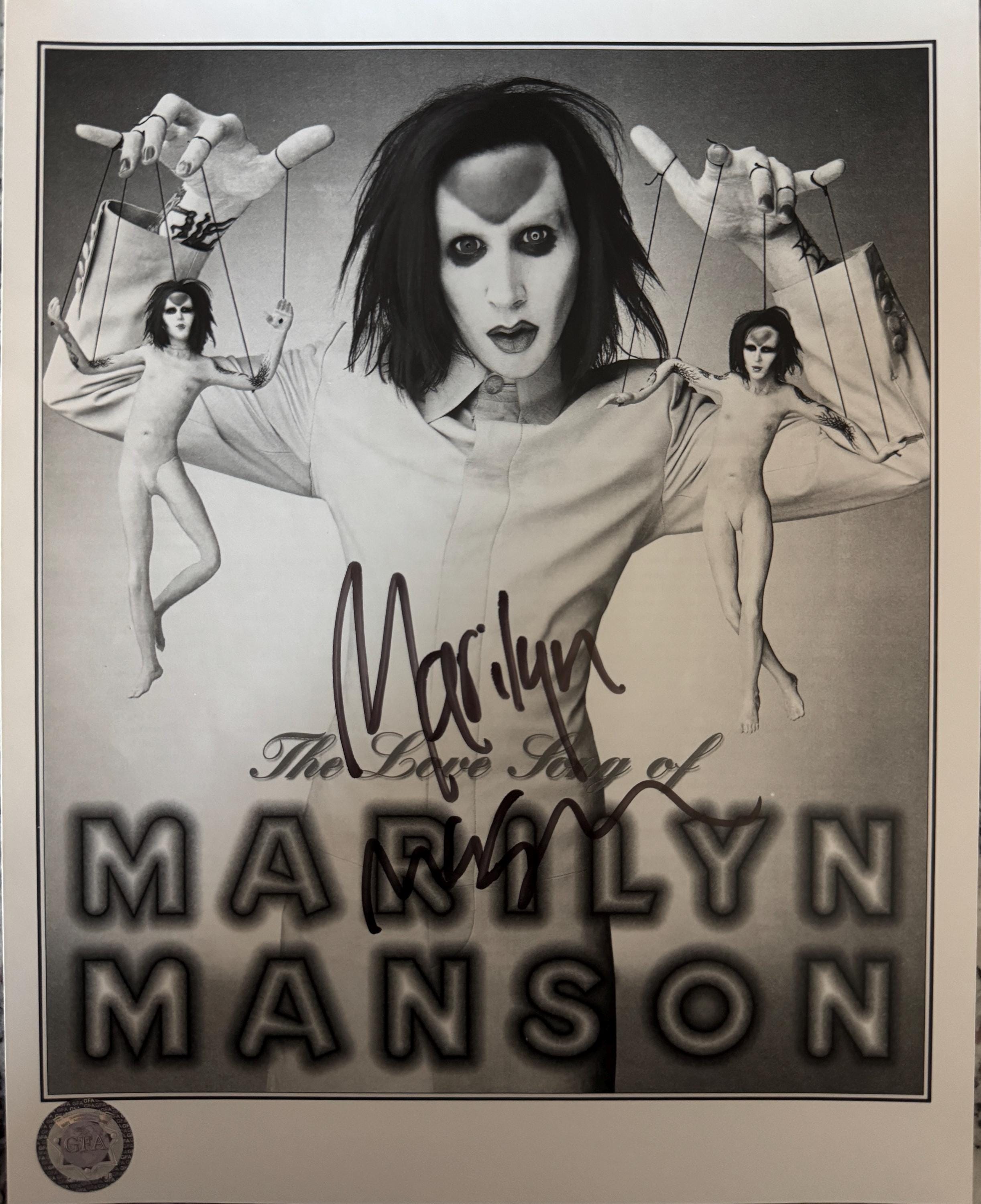 Marilyn manson autograph - Etsy 日本
