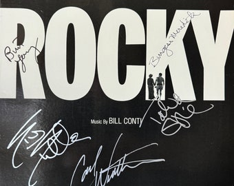 Original Autographed &quot;Rocky&quot; Soundtrack LP Cover (COA)