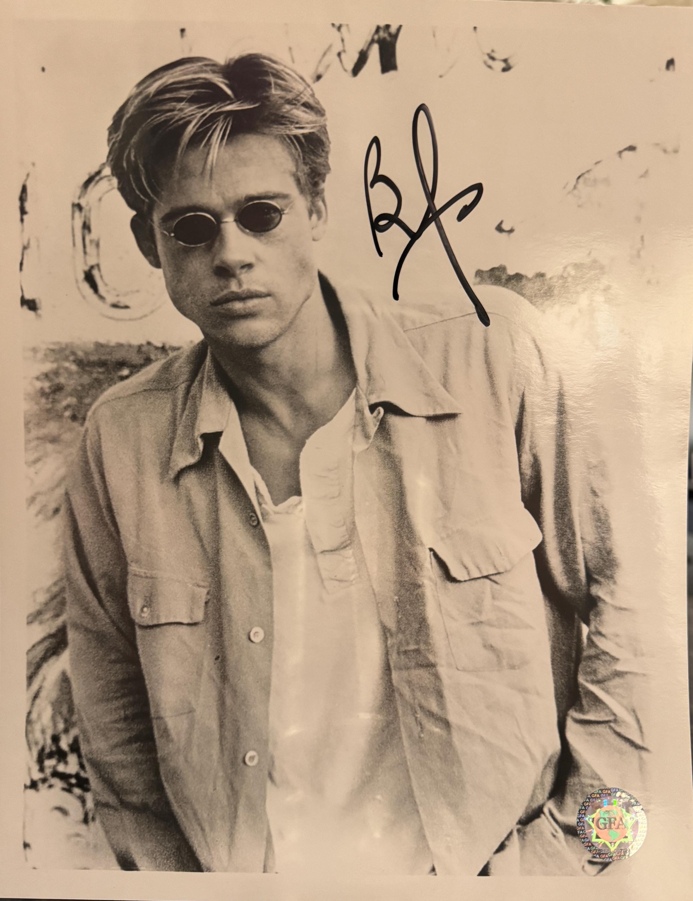 ハリウッド　ブラッド・ピット　直筆サイン入り8Ｘ10フォト 証明書付き ハリウッド ブラッド・ピット 直筆サイン入り8X10フォト 証明書付き