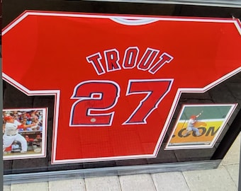 マイク・トラウト直筆サイン入り野球ジャージ ロサンゼルス