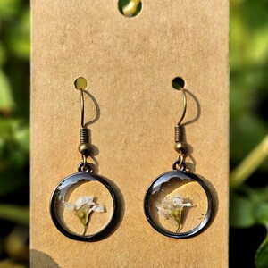 Pressed Flower Earrings Small