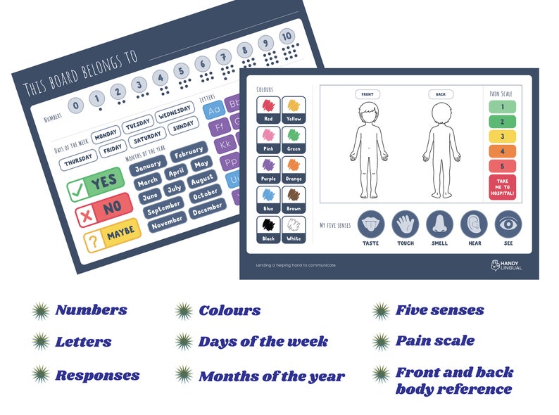Communication Board Autistic and Nonverbal Children DIGITAL DOWNLOAD