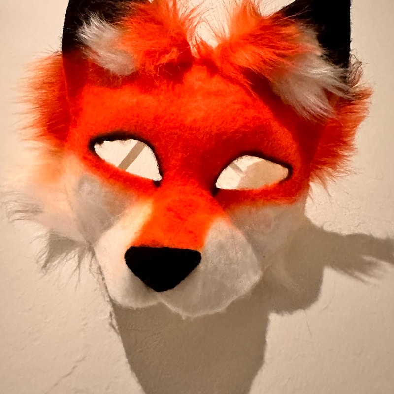 Therian Red Fox Mask Etsy