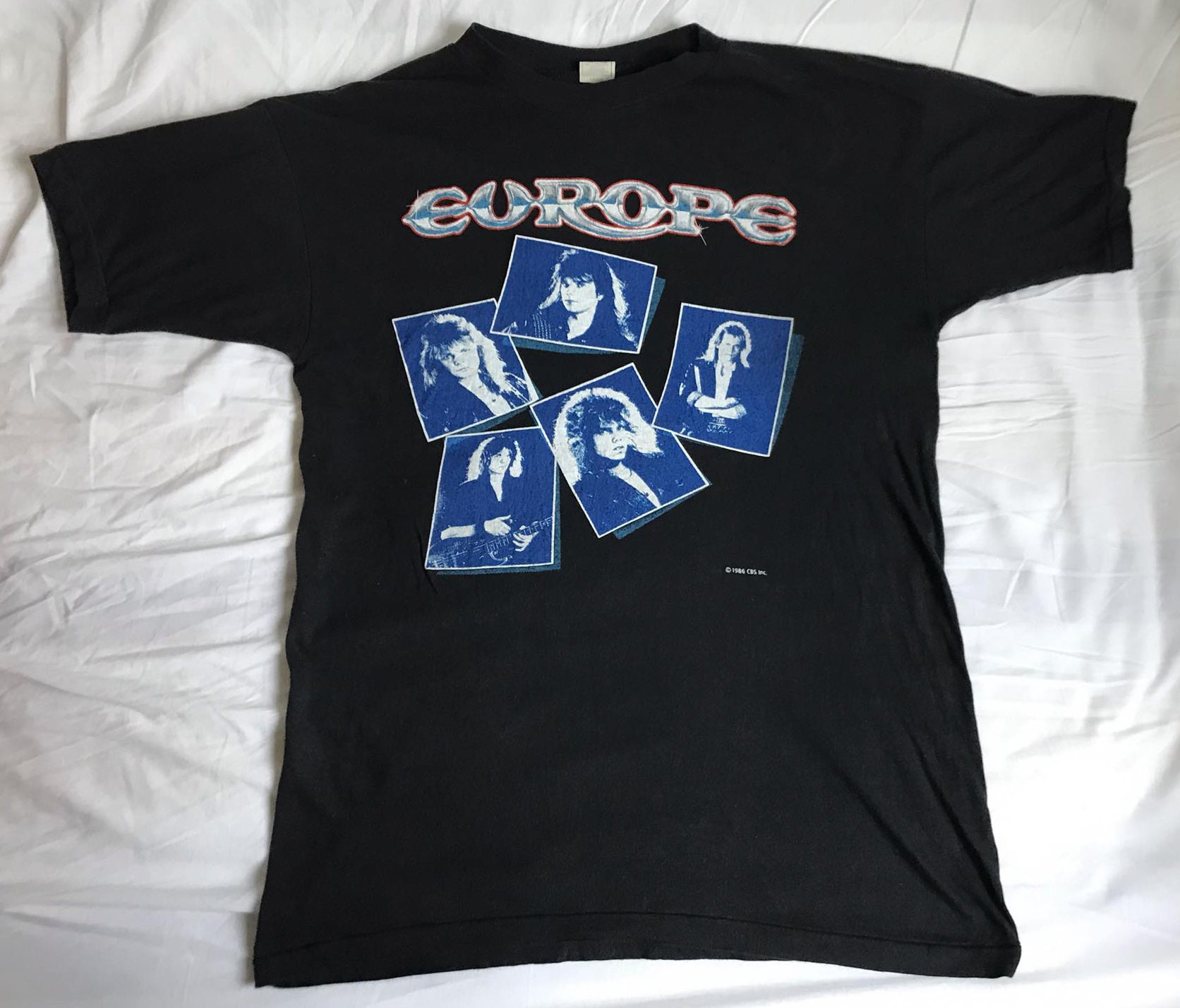 Europe band t shirt new arrivals