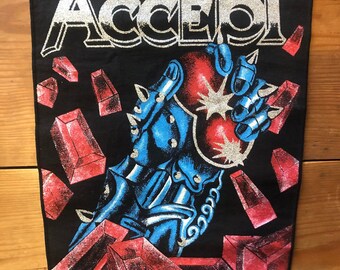 VINTAGE 80s ACCEPT Balls To The Wall backpatch back patch heavy metal Udo RARE