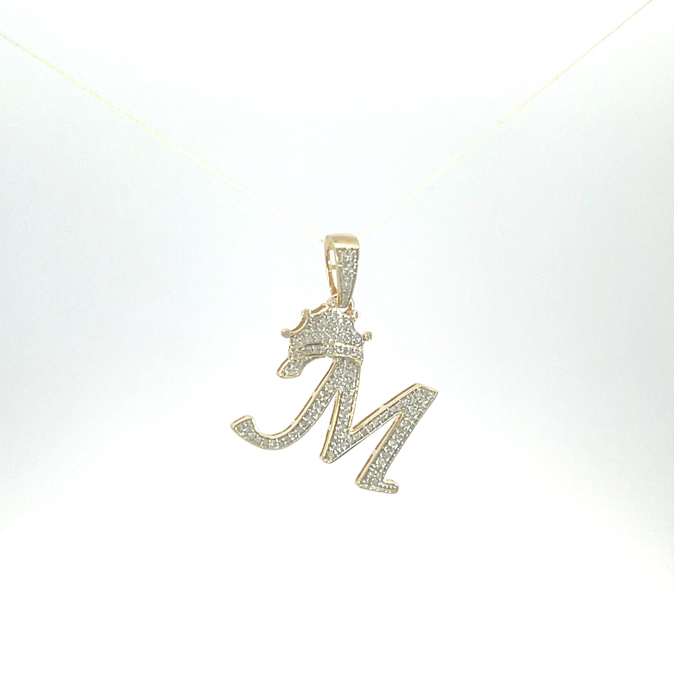 Letter M Gold Monogram Mom Mother Mommy Queen Golden Crown Premium T-Shirt