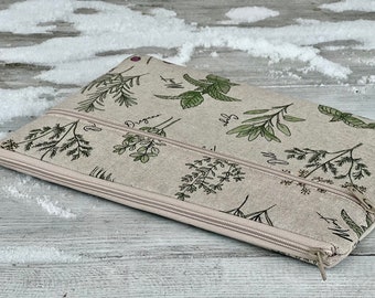 Handgefertigte Laptop Tasche / Computer Tasche / Einzigartige Design Hülle für iPad, MacBook, andere Laptops / Gepolsterte Hülle / Baumwolle / Teebeutel / Perfektes Geschenk