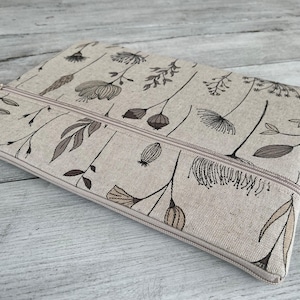 Cotton Laptop Sleeve with Pocket | Padded Case | Handmade Computer Cover | Custom for 11-17 Inch