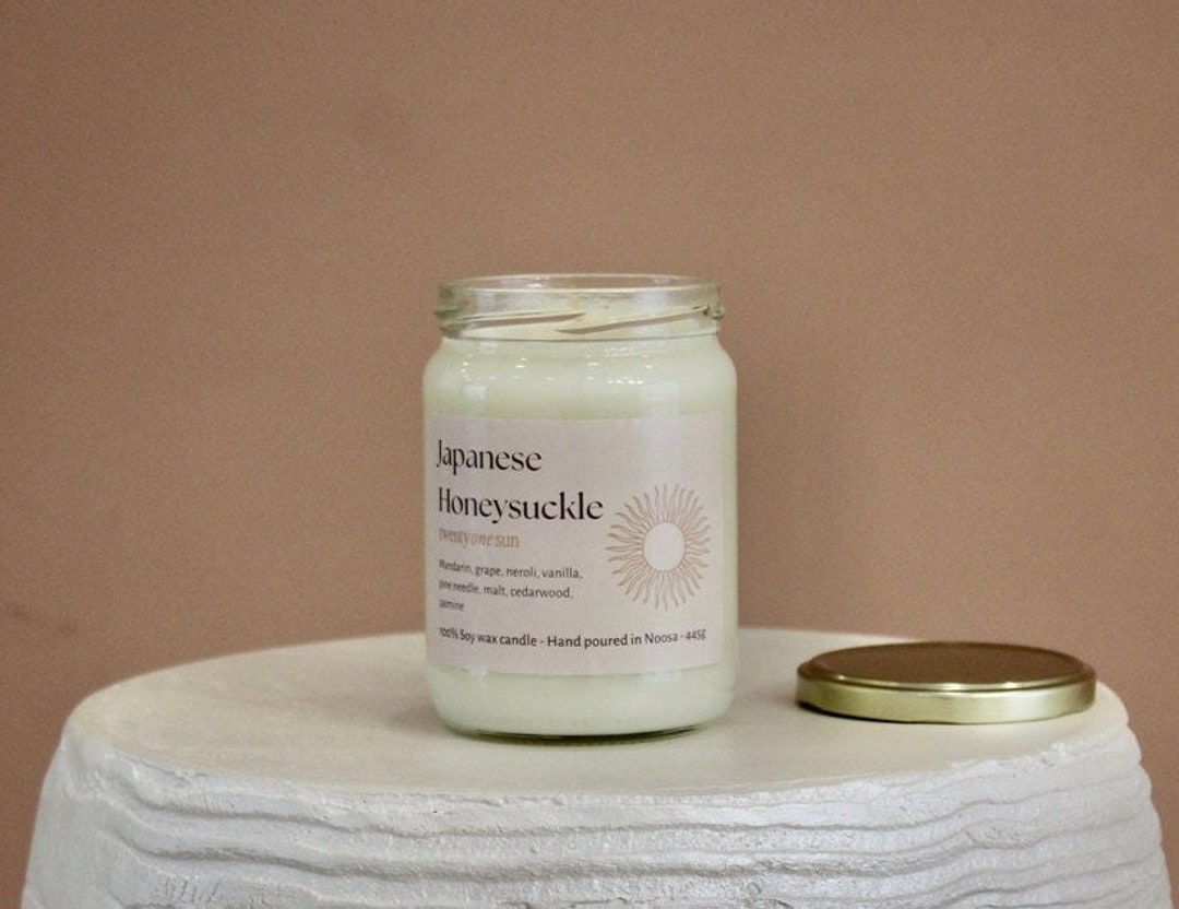 Japanese Honeysuckle Candle Etsy