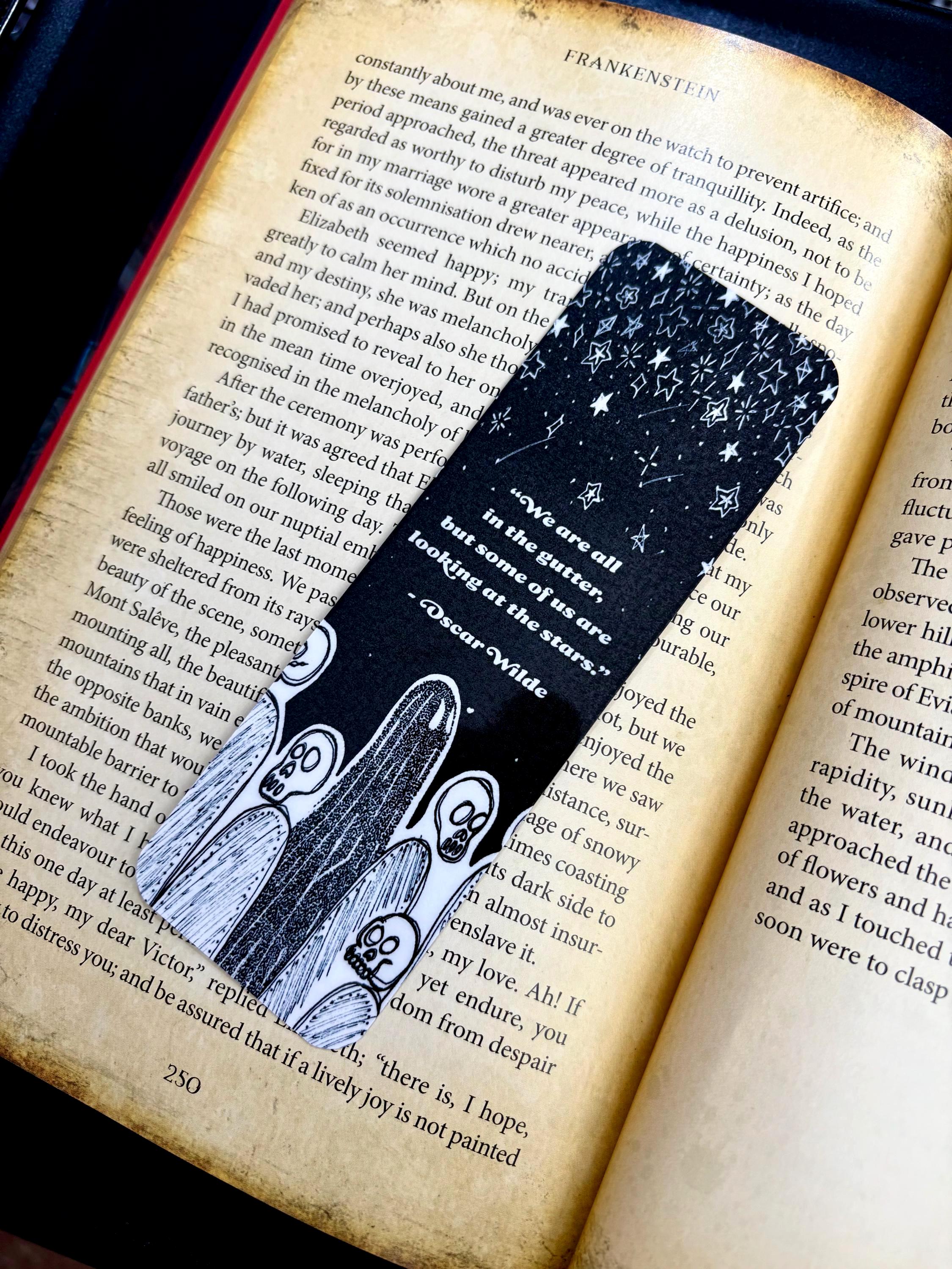 Gutter Stars Gutter & Stars Bookmark: Ghost Art, Gifts for Readers, Oscar Wilde ...