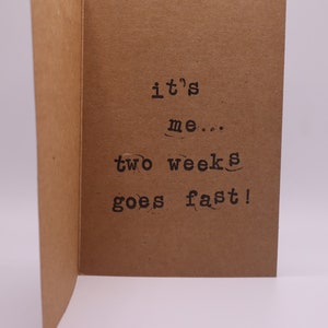 Renuncio - Tarjeta con aviso de 2 semanas - Tarjetas de mal jefe - Tarjetas de despedida - Terminé - Este trabajo apestaba - Tarjeta de empleado para empleador de Katnip Ink