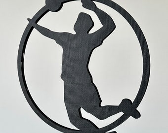 3D-gepersonaliseerde volleybalspeler taarttopper | Sportdecoratie