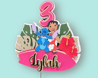 3D-gepersonaliseerde cartoontaarttopper voor kinderen