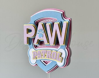 3D Personalized Cake Topper | Paw Cake Topper | Sky Cake Topper