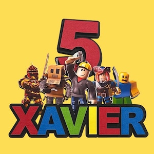 3D パーソナライズ ケーキ トッパー ビデオ ゲーム キッズ ゲーム