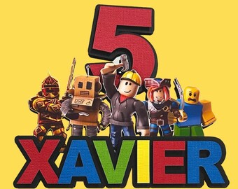 3D Personalized Cake Topper Video Game Kids Games