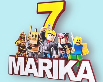 3D Personalized Cake Topper Video Game Kids Games