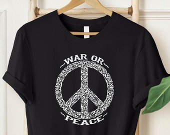 Peace Shirt, Peace T-shirt, No War Shirt, Freedom Shirt, Love Tee, Peace Noun Shirt, World Peace Shirt, Peace Sign Shirt, Peace Symbol Shirt