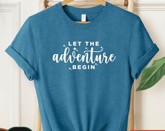 Let the Adventure Begin Shirt,Camping Shirt,Camping Tee,Camping Gift,Camper Shirt,Camp Squad shirt,Matching Friends Camping Shirt,Road Trip