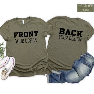 Front And Back Custom Shirt, Custom Shirt, Inspired Shirt, Custom Shirt, Inspired Text, Custom Text Shirt, Front and Back Personalized Shirt