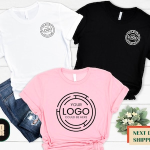 Custom Logo Shirts, Personalized Logo Shirt, Custom Design Shirt, Custom Text Shirt,Your Business Logo or Brand Logo T Shirt,Team Logo Shirt