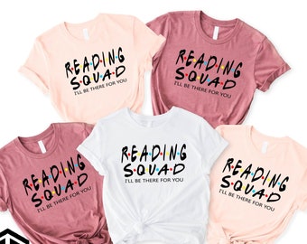 Reading Teacher Shirt, Reading Squad Shirt, Reading Specialist, Reading interventionist Shirt, Reading Coach, Librarian Shirt, Library Squad
