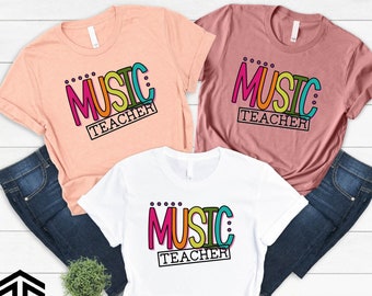 Music Teacher Shirt,Gift For Teacher,Teacher Appreciation Gift,Elementary Music Teacher Shirt,Back To School Shirt,First Day Of School