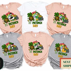 Disney St Patrick Day Shirt,Mickey And Friends Shamrock Shirt,St Patrick&#39;s Day Sweatshirt,Disney Family Shirt,Disney Lucky Shirt,Disney Gift