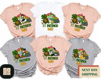 Disney St Patrick Day Shirt,Mickey And Friends Shamrock Shirt,St Patrick's Day Sweatshirt,Disney Family Shirt,Disney Lucky Shirt,Disney Gift